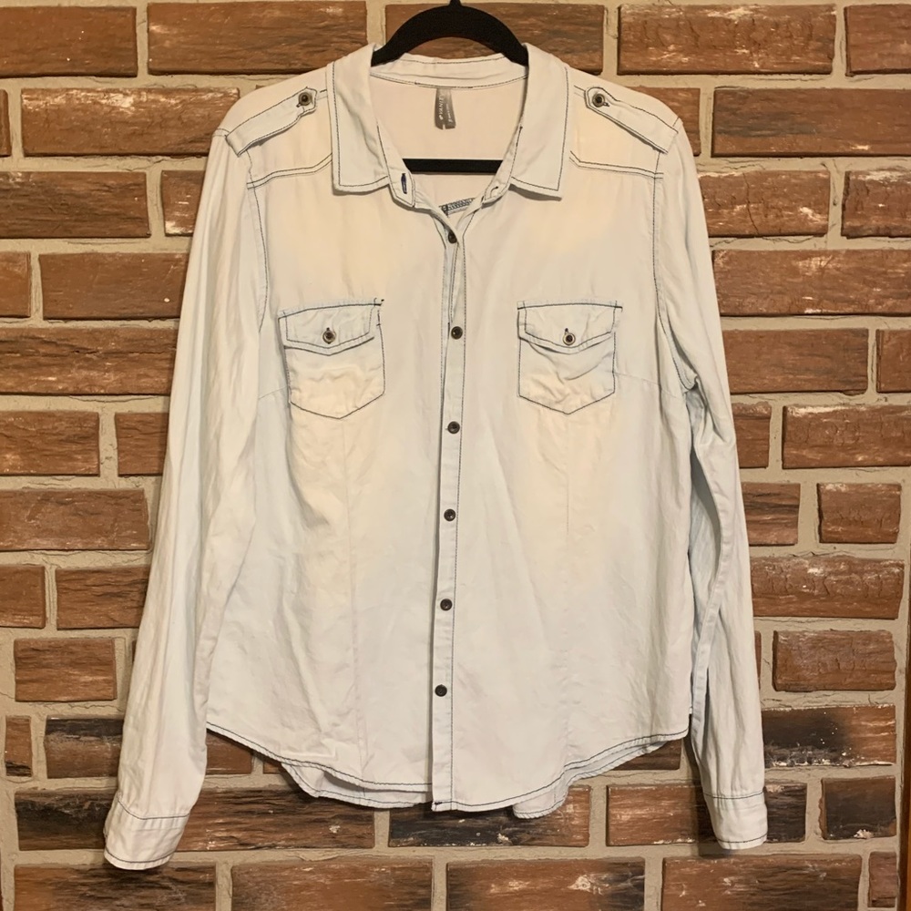 Cute Flannel Button Up Top